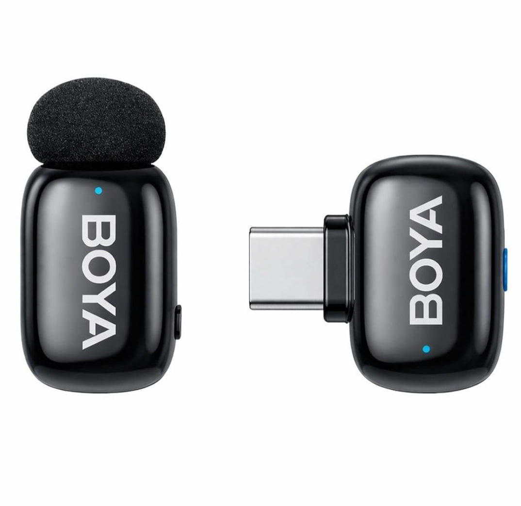 BOYA mini-2-06-Upgraded Super Mini Wireless Microphone with AI Noise Cancellation (single)